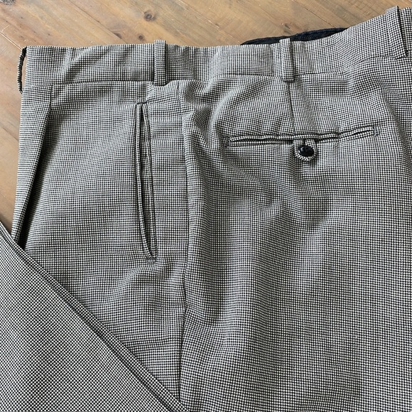 Tailored Wool Houndstooth Slacks waist 40” - Picture 5 of 10